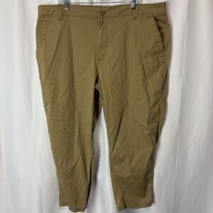 Old Navy Women’s High Rise OG Chino Pants Sz XXL High Rise Khaki Teakwood